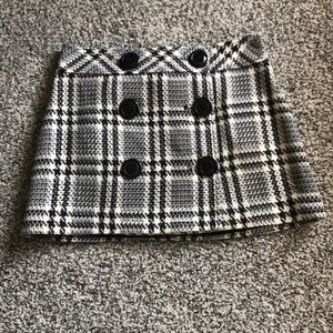 Express Design Studio plaid mini skirt